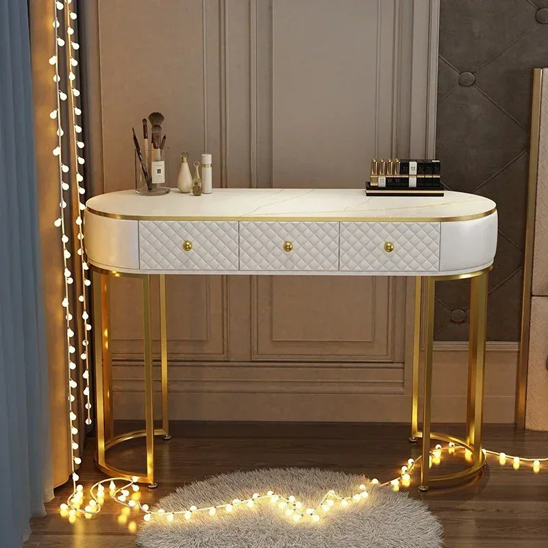 Vanity Desk Antique Hotel Makeup Chair White, Treasure Chest