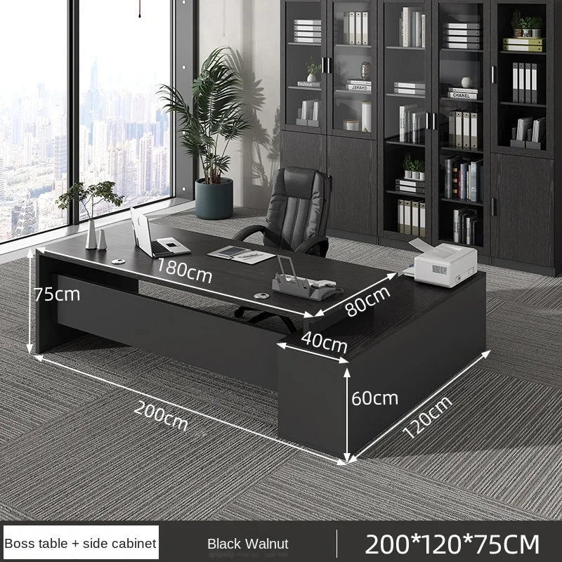 Luxury European Organizers L-shaped Standing Computer Writing Desk