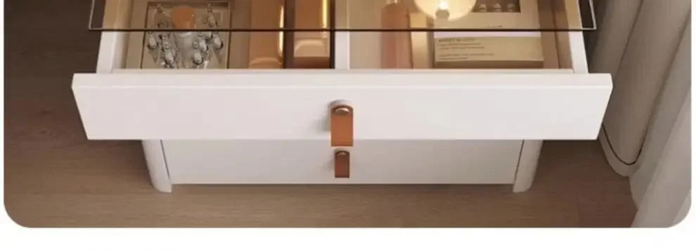 Vanity Desk Set with Flip-top Mirror and Lights ,Large Storage for Small Space Compact Dressing Table