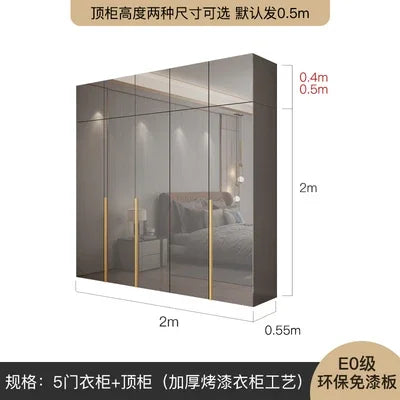Multifunction Wardrobe Closet. wooden doors, space saving, storage drawer
