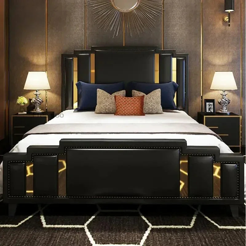 Modern Customizable Bed Designer Sets, King & Queen Size