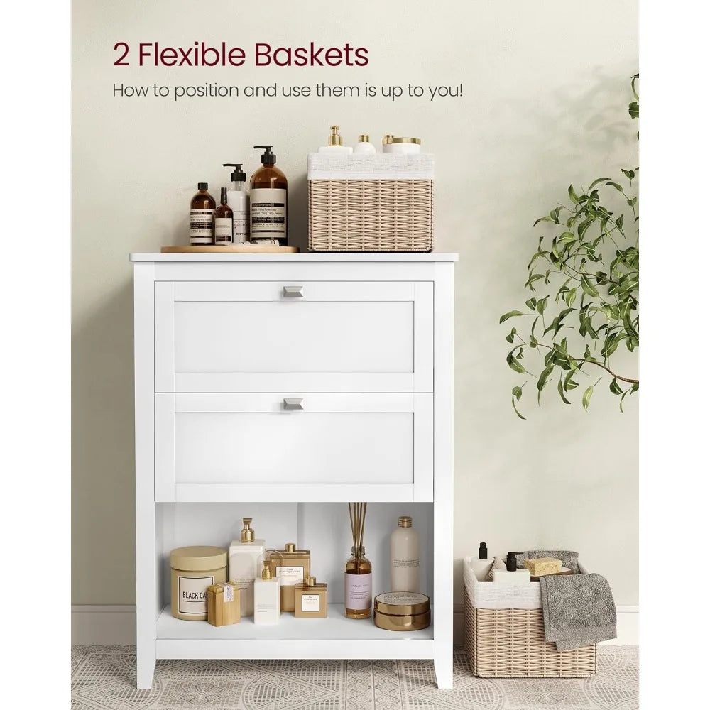 Storage Cabinet, 2 Drawers, 1 Divider, 2 Baskets, Sideboard