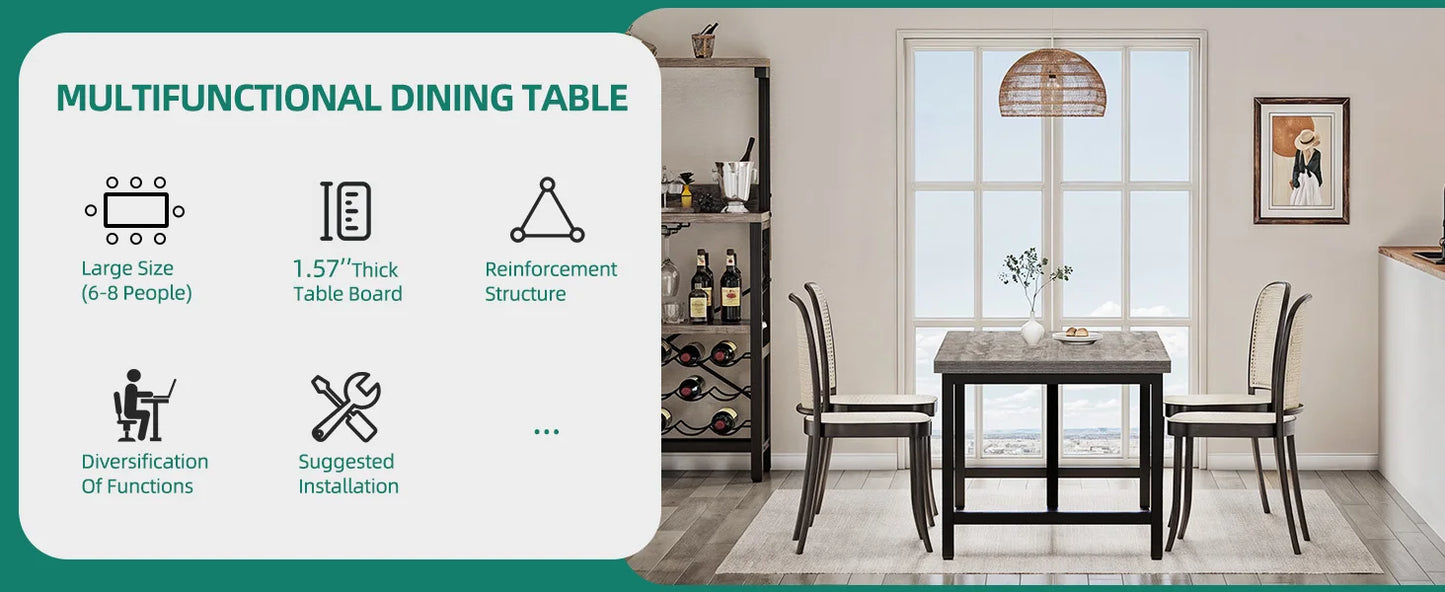 Rustic Grey Large Table