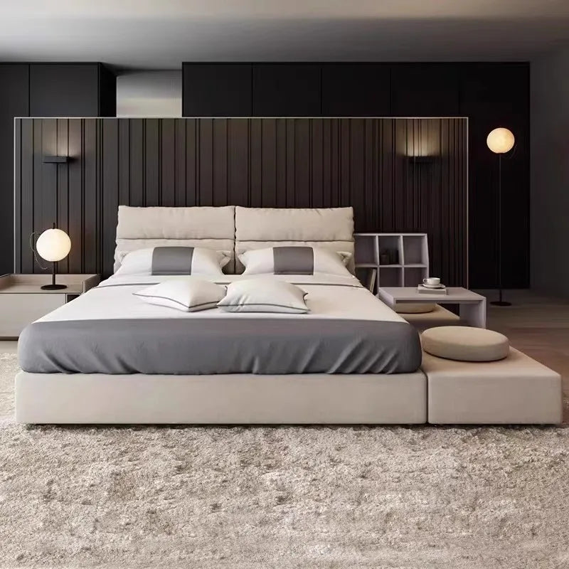 Nordic Aesthetics Miminalist Fashionable Design Modern Confortable ,Luxury Quality Bed