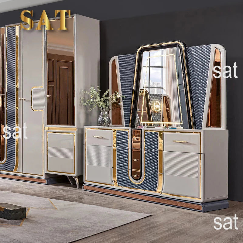 Sofa Deluxe Modern Wooden Full, Queen King Set