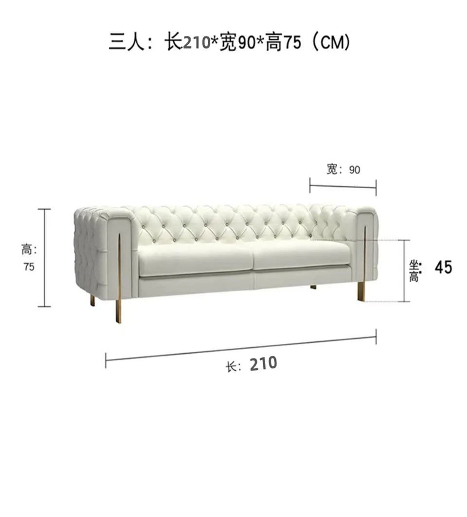 WoonKamer Banken Fancy Designer Simple Soft Chair, Modern Lounge loveseat