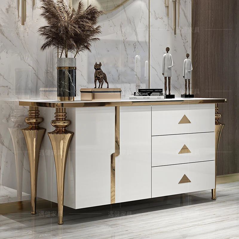 Modren Entrance Display stand, luxury storage cabinets, showcase corner drawers