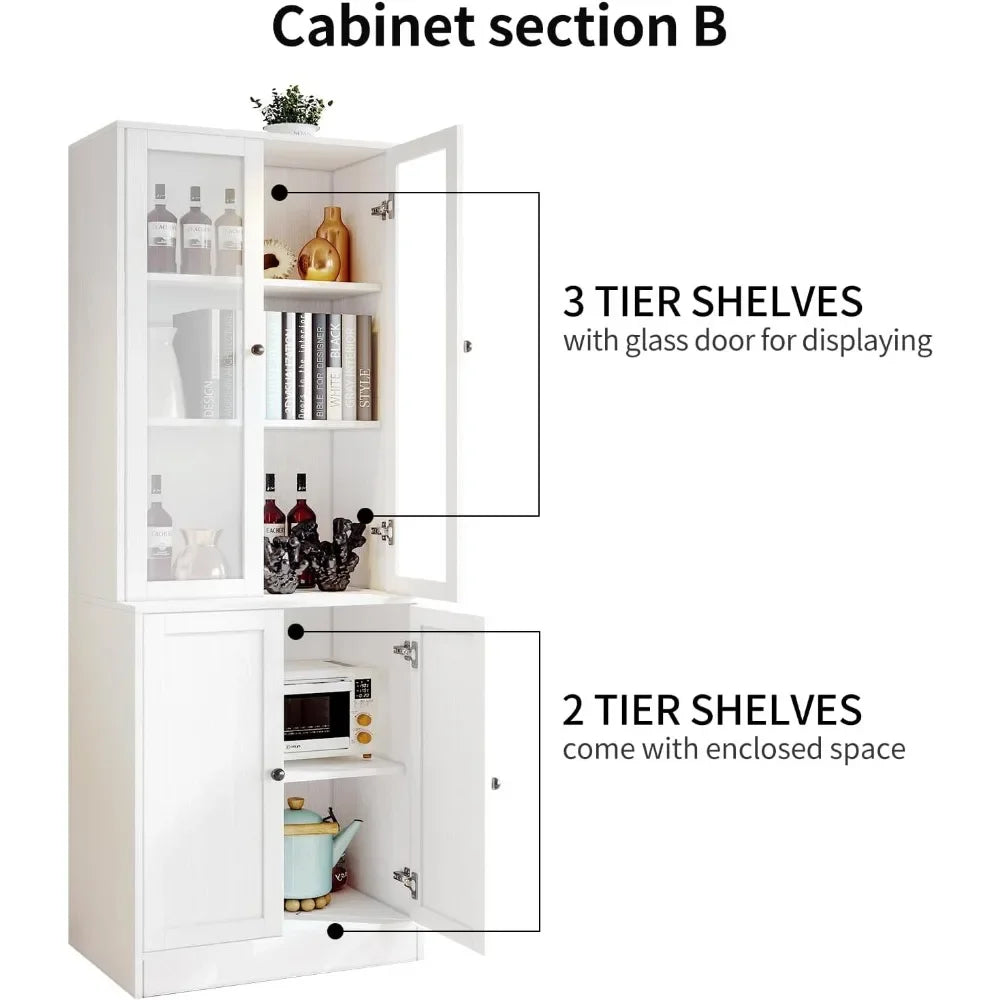 Wood filing and ,vertical File Cabinet, 3-Tier Modern Bookshelf with 3 Large Drawers Open storage, doors