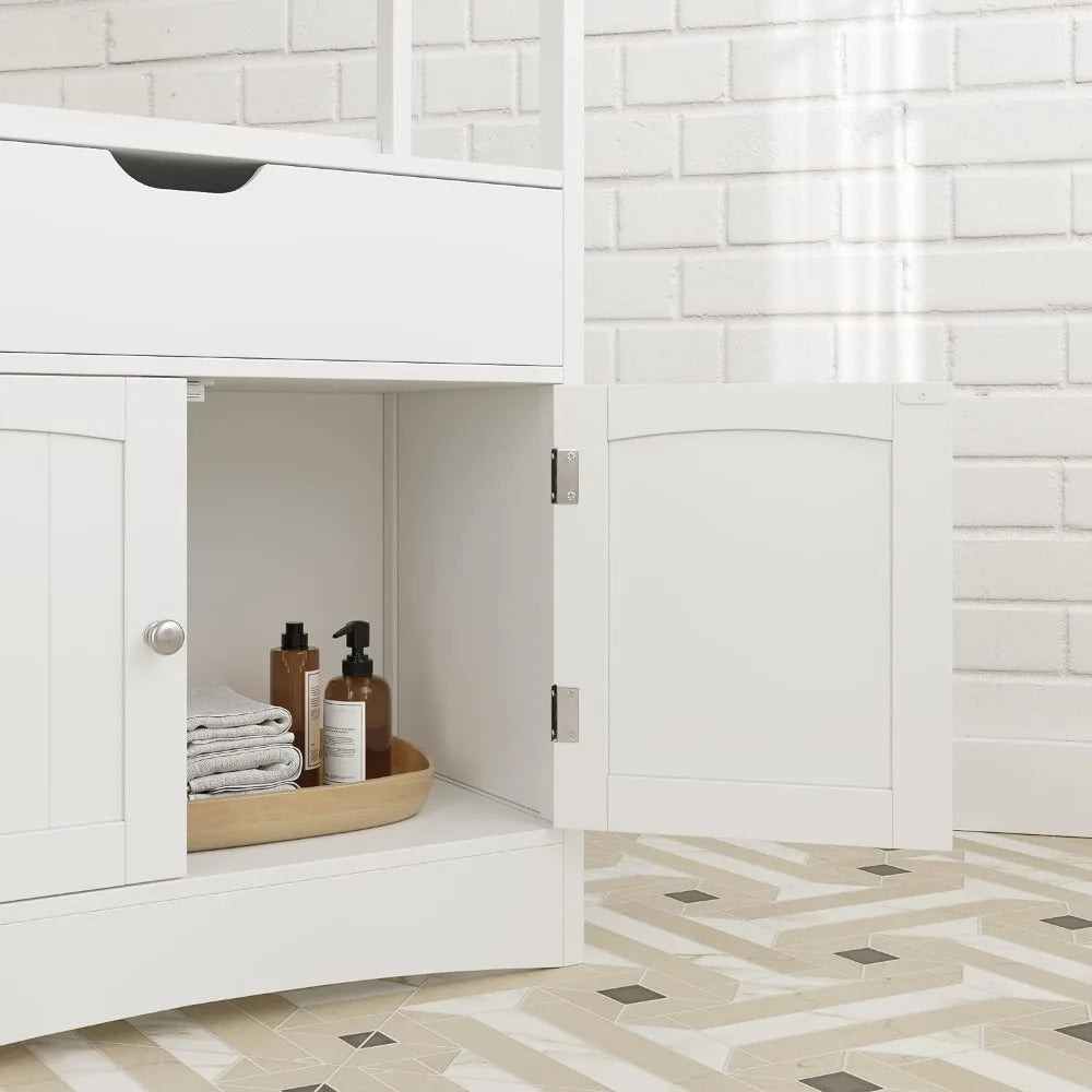 Floor Cabinet, Storage Drawer, 2 shelves, Cupboard