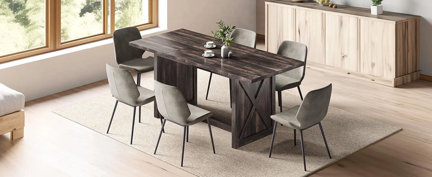 Large Wood Style Rectangle Table