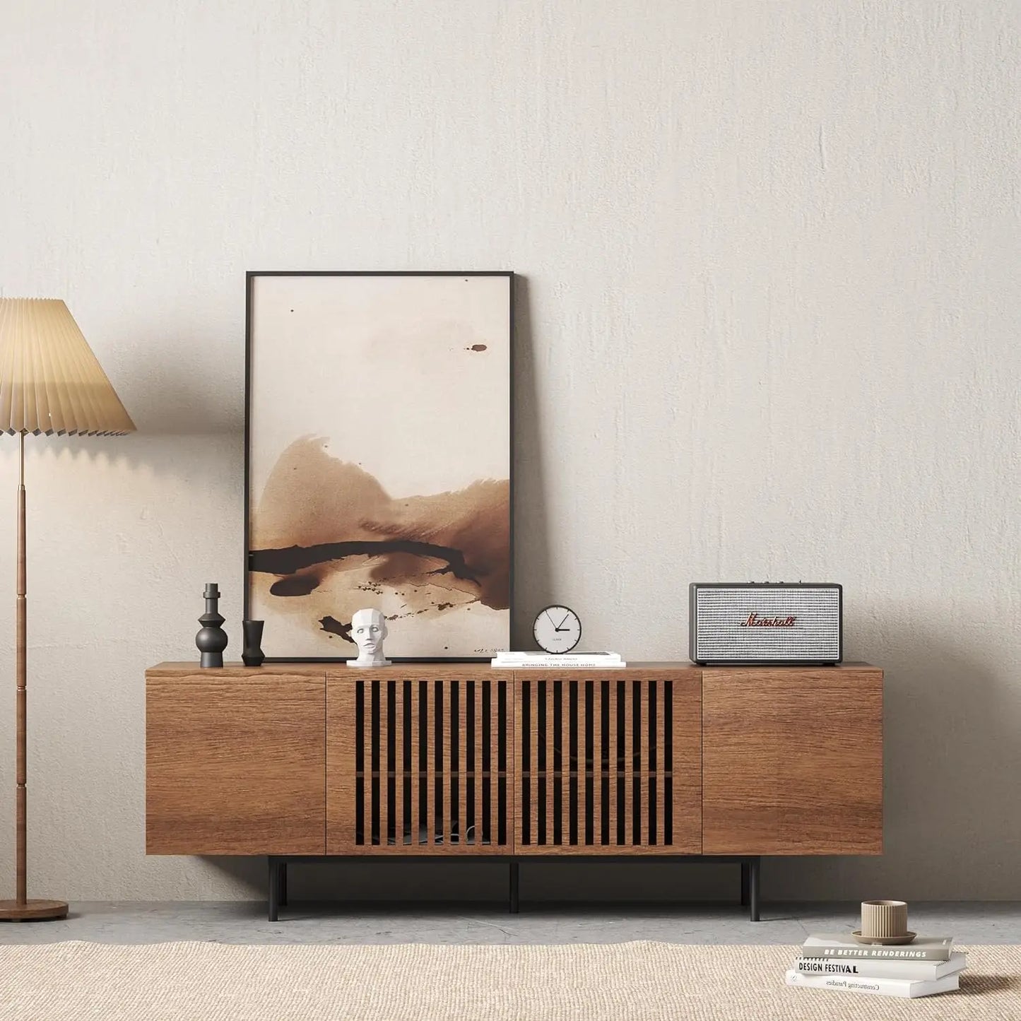 Modern Design - Mid Century Entertainment Center for Flat Screen TV storage