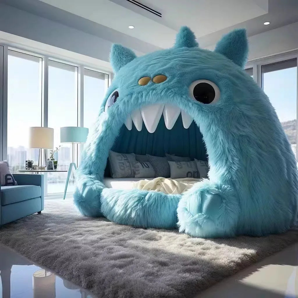 Children Comfortable Bed Castle, Modern Unique Trendy Luxury Design