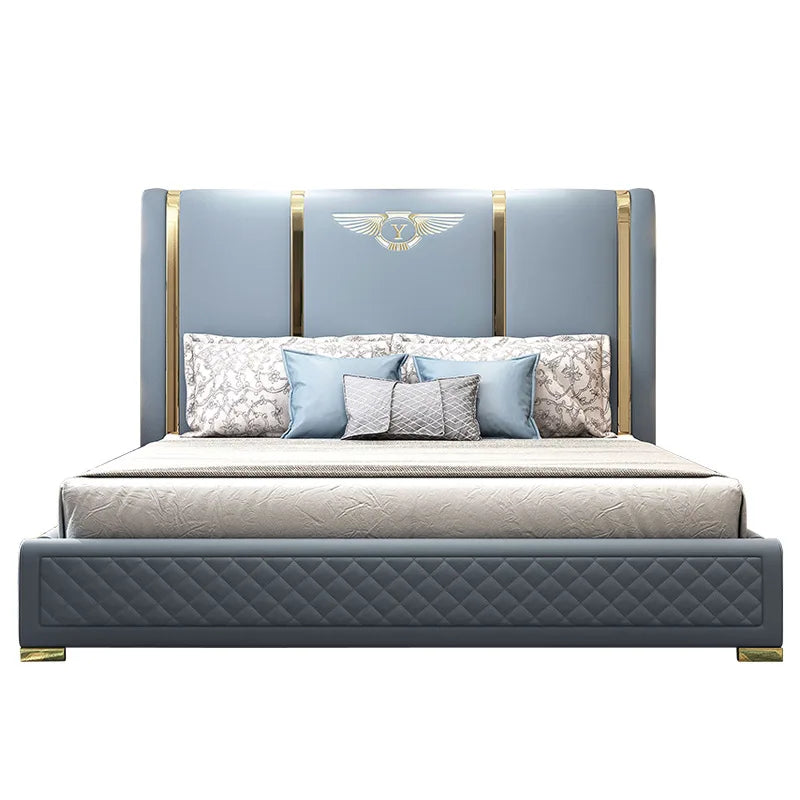 Nordic Modern Genuine leather ultimate entry lux bed frame