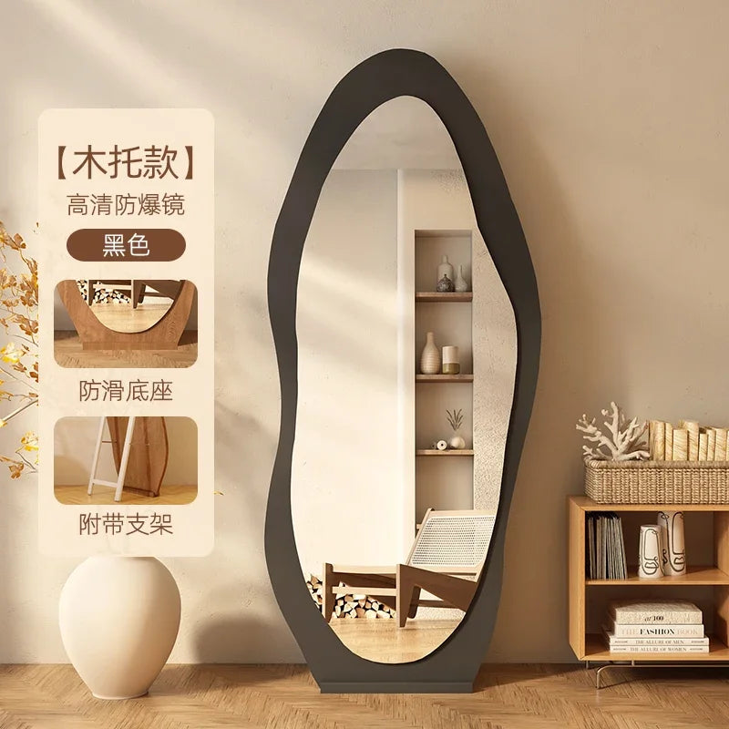 Decorative Floor Mirror Full Body Standing Korean Interior, Neon decor