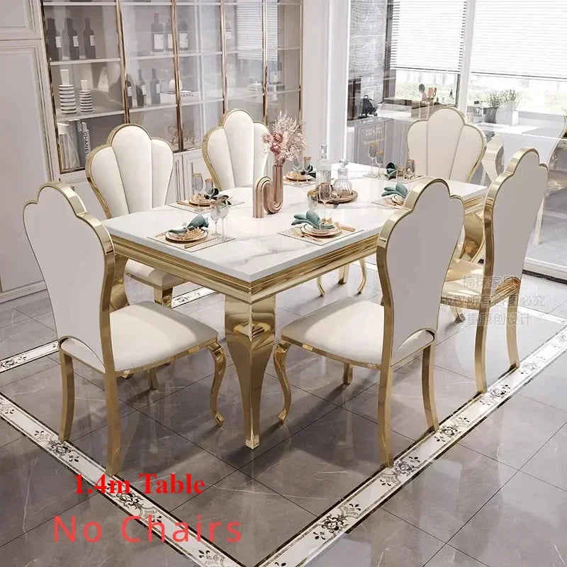 Nordic Vanity Oilproof Luxury, Unique Gold Vintage Marble. Big Design Table