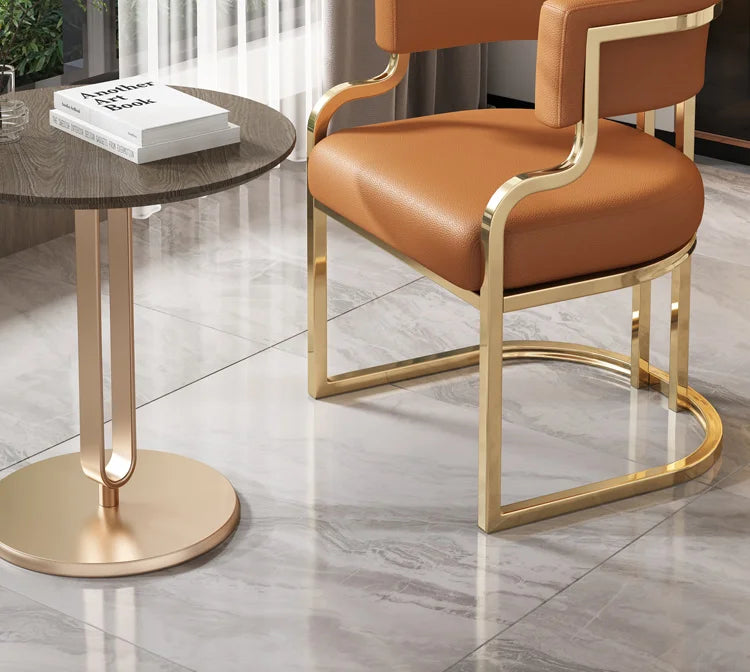 Nordic Banquet Chairs Metal Legs White And Gold Unique Relax Lounge chairs