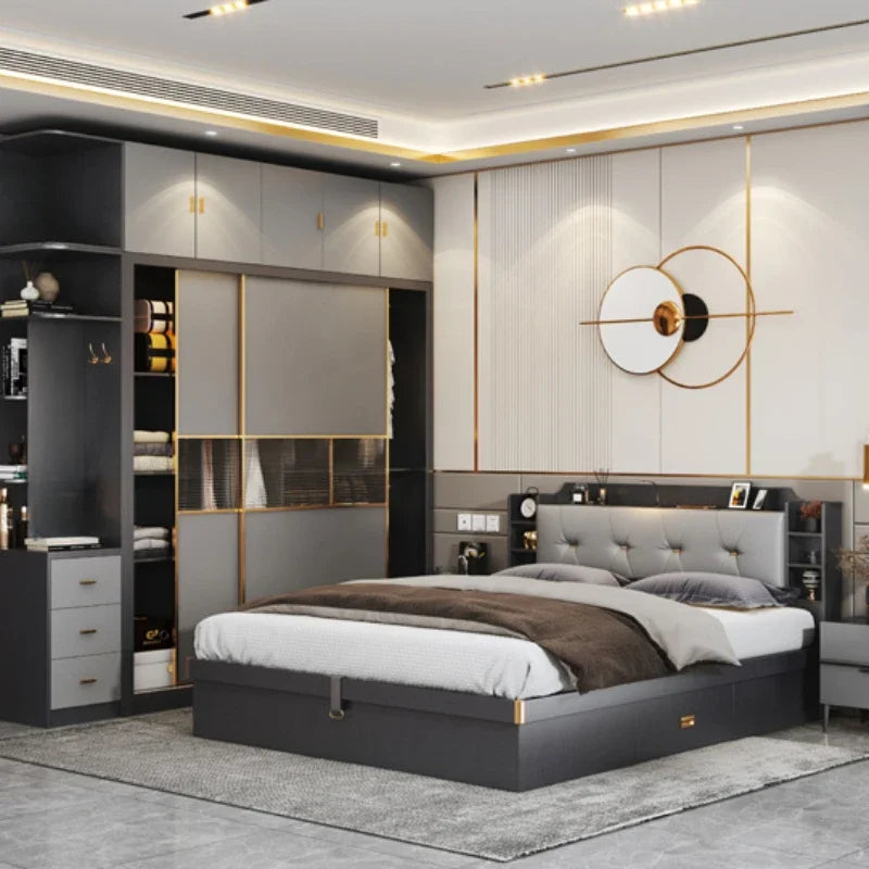 Nordic King Size Light Luxury Bed Loft Comforter