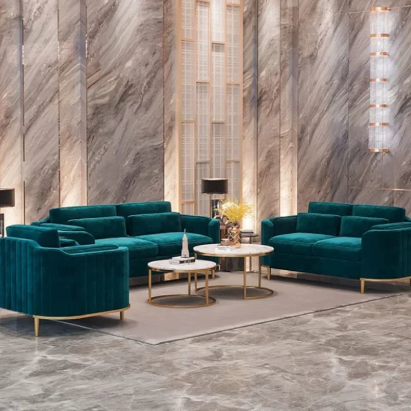 Green Floor Armchair, modern fancy designer  sectional sofa