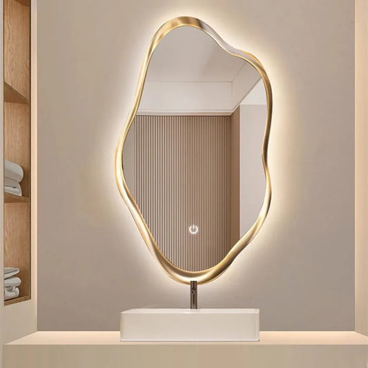 Decorative Wall Light, large circular accessories, big mirror, cabinets