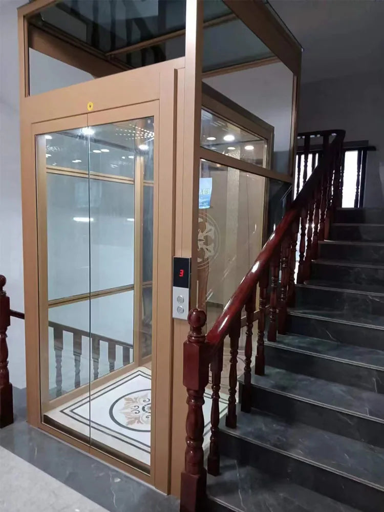 2-4 Floors small residential  hydraulic villa electric elevator lift
