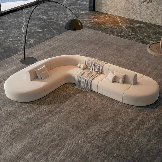 Nordic Lazy Lounges White Wood ,Large Design, European filler , puffs couch, modern canape, unique
