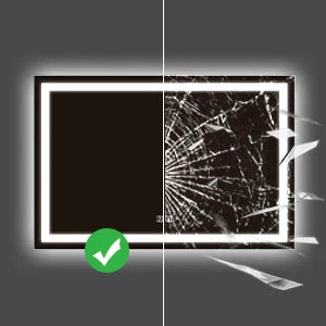 LED Mirror 3 Colors,  Dimmable Horizontal & Vertical, Light, Anti-Fog