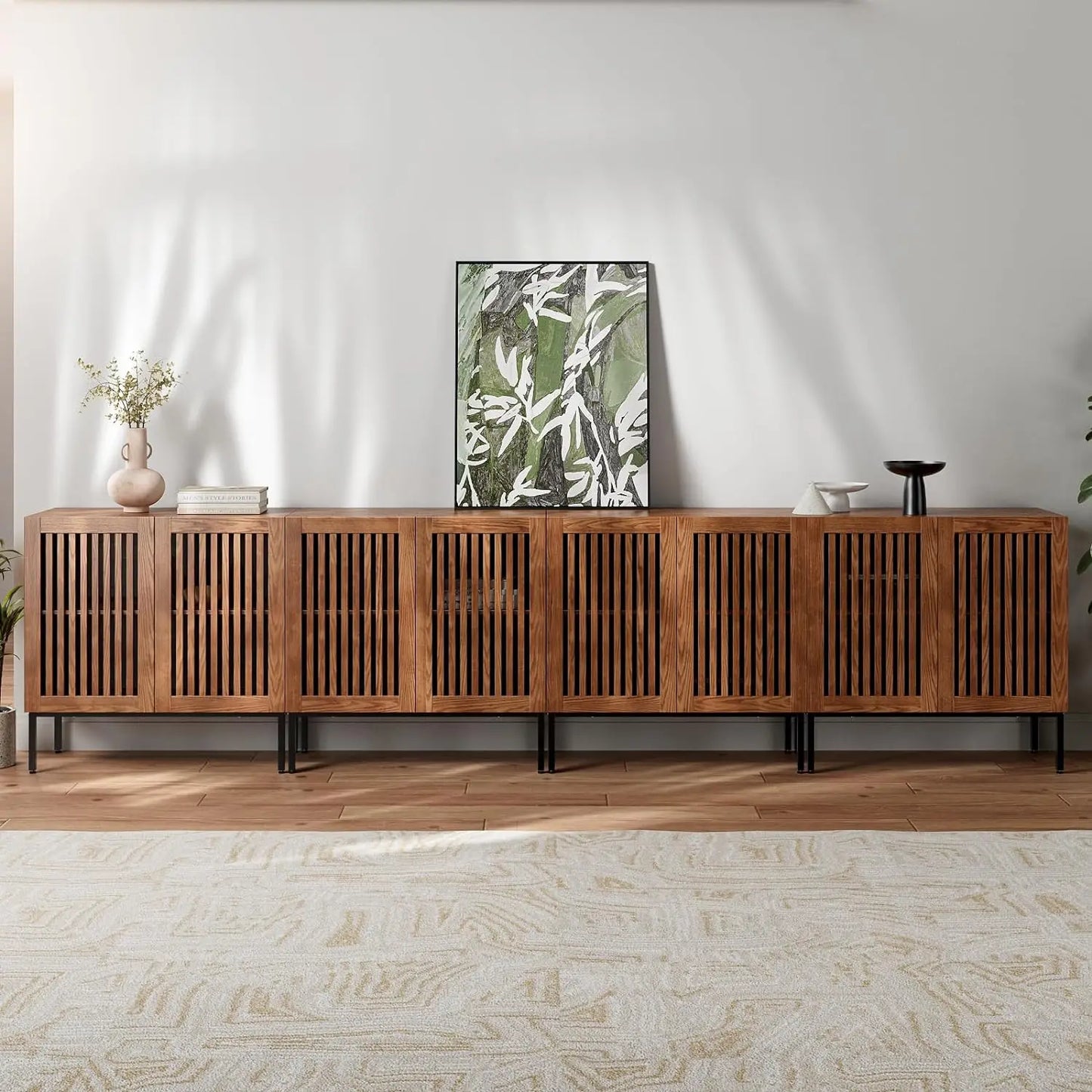 Modern Sideboard Buffet, 2 storage cabinets