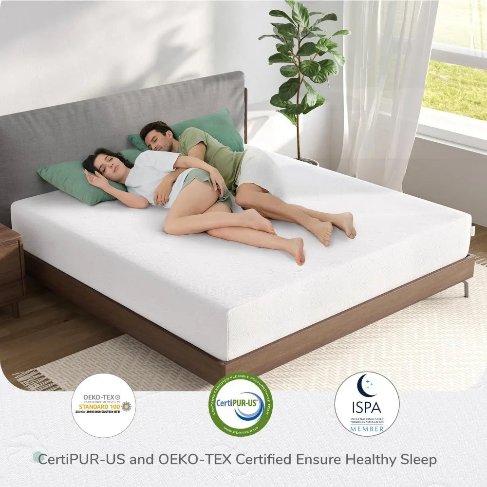 12 Inch Queen Size Memory Foam Mattress Double