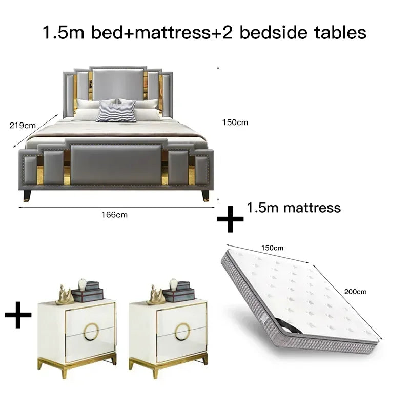 Modern Customizable Bed Designer Sets, King & Queen Size