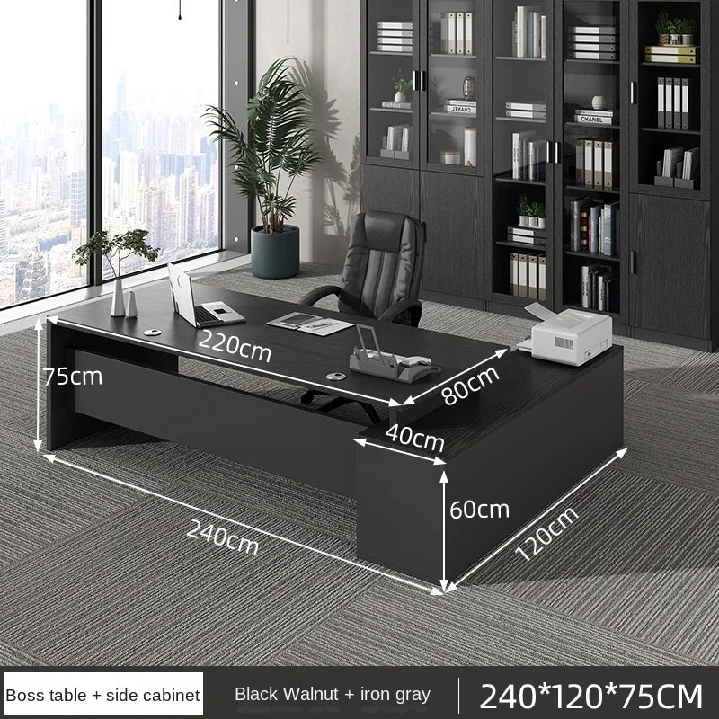 Luxury European Organizers L-shaped Standing Computer Writing Desk