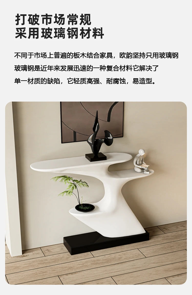 Nordic Miminalist  Mini Corner White Table Console office table design