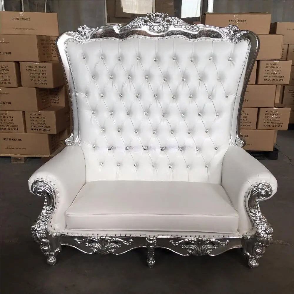 Modern casual luxury king high back wedding chair