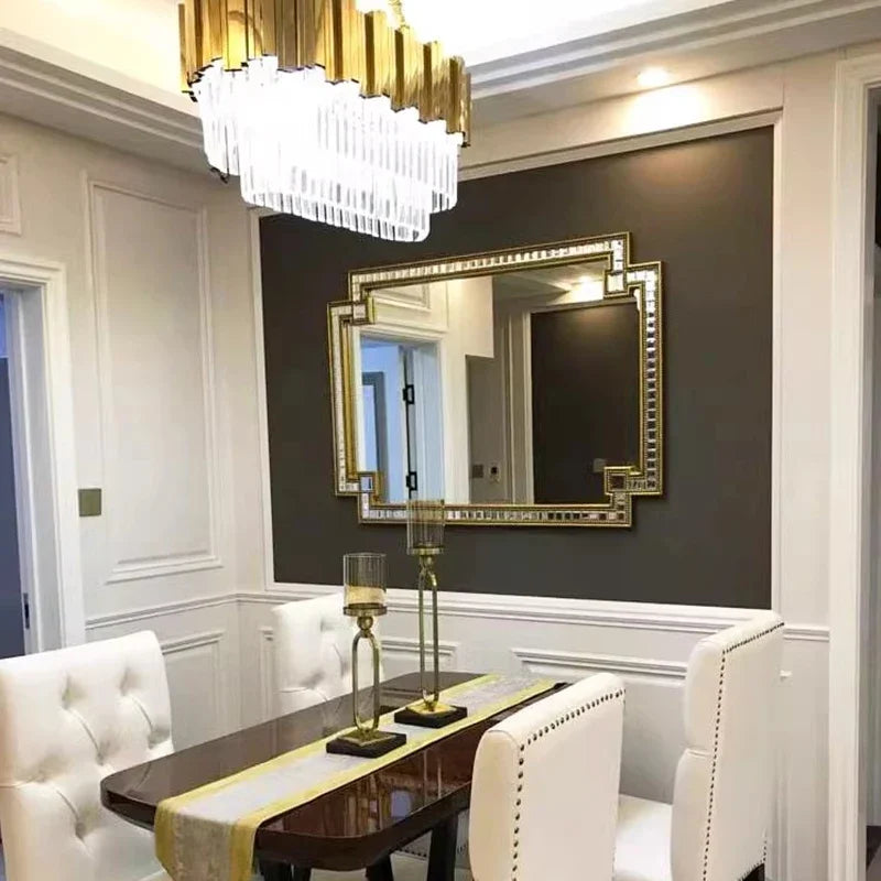 Nordic Aesthetic Horizontal Designer Big Size Wall Mirror