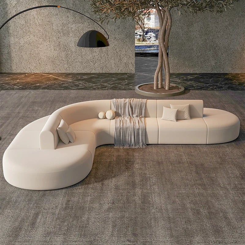 Nordic Lazy Lounges White Wood ,Large Design, European filler , puffs couch, modern canape, unique