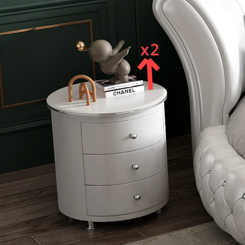 European Style Large Round Bed Modern Minimalist Luxury Princess