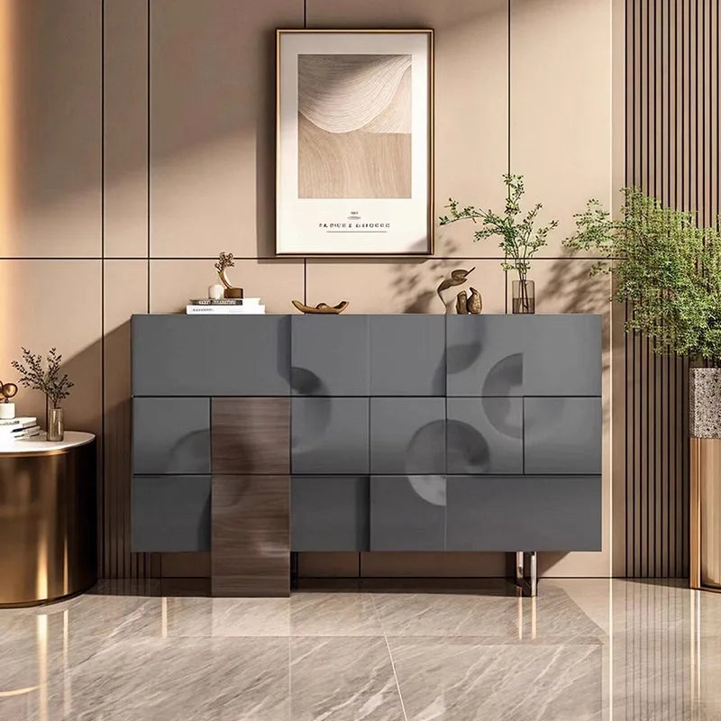 Nordic Organizer,  White Storage Haller Sideboard  Cabinets