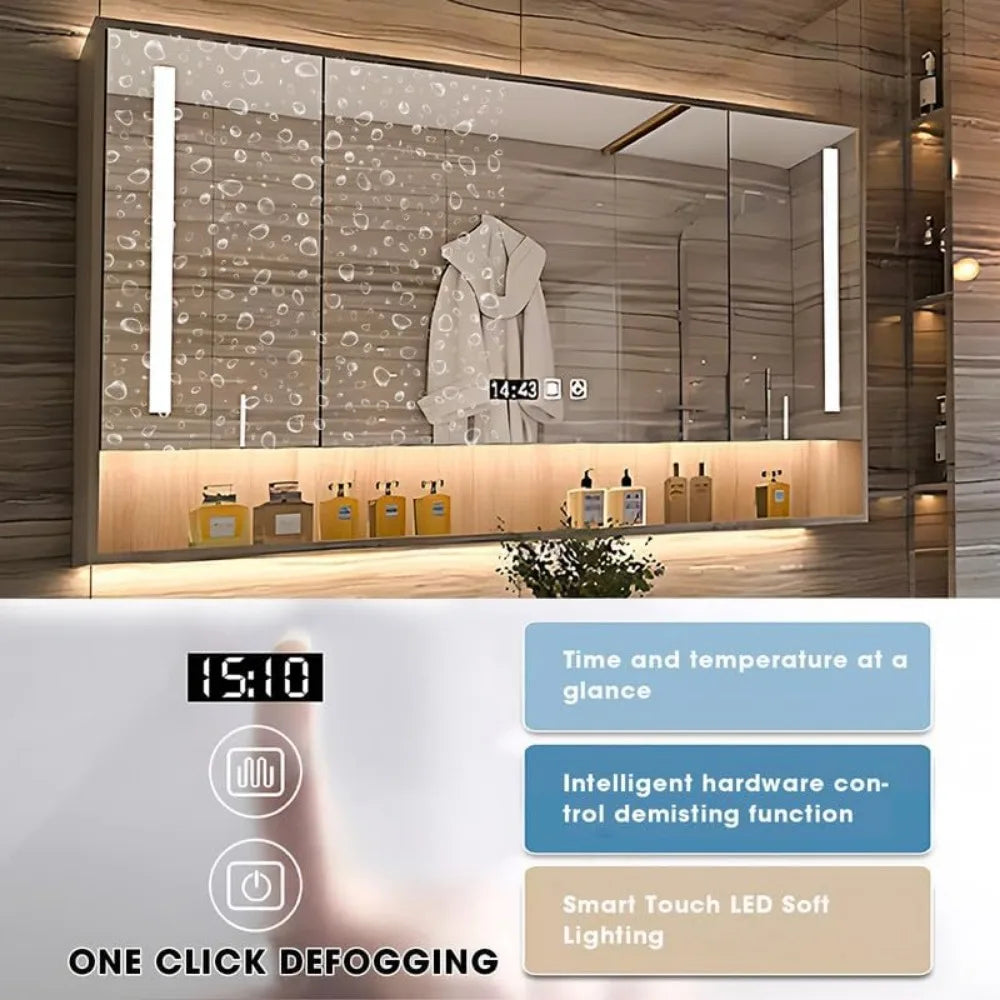 Floating Vanity w? sink, Metal Luxury Mounted Cabinet with Towel Hanger