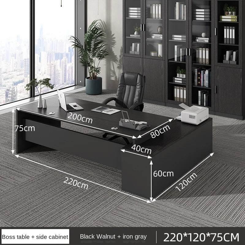 Luxury European Organizers L-shaped Standing Computer Writing Desk
