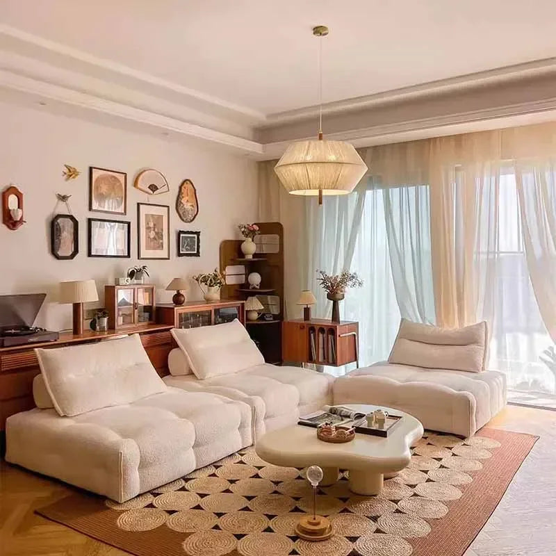 Nordic European Fancy Unique Large Wood Luxury Modern Sofas