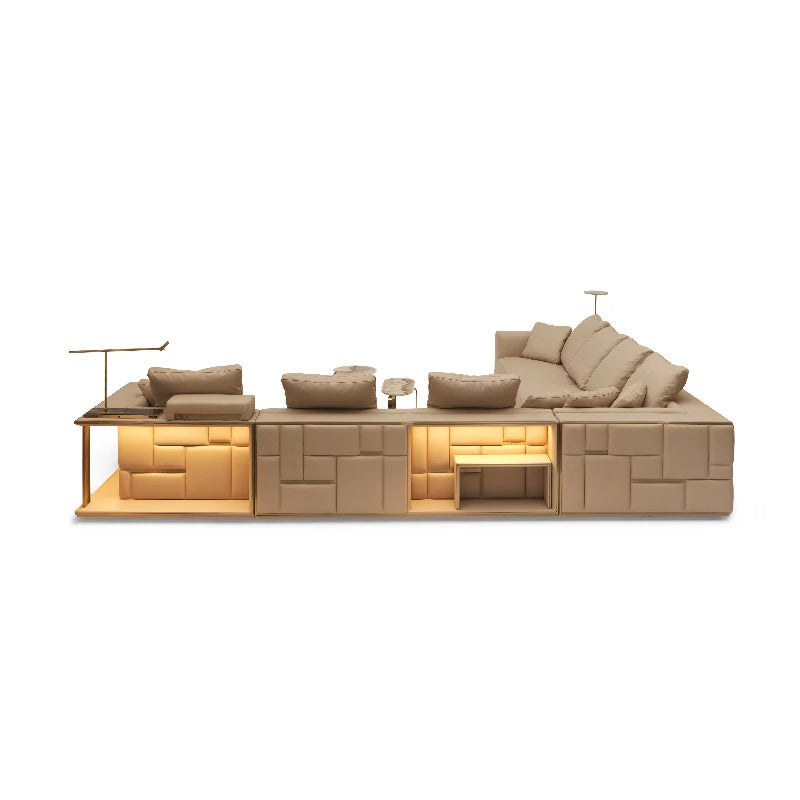 Leather Design  Luxury Modern Office Ergonomics Sofas Individual Storage