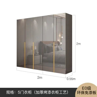 , Multifunction Wardrobe Closet. wooden doors, space saving, storage drawer