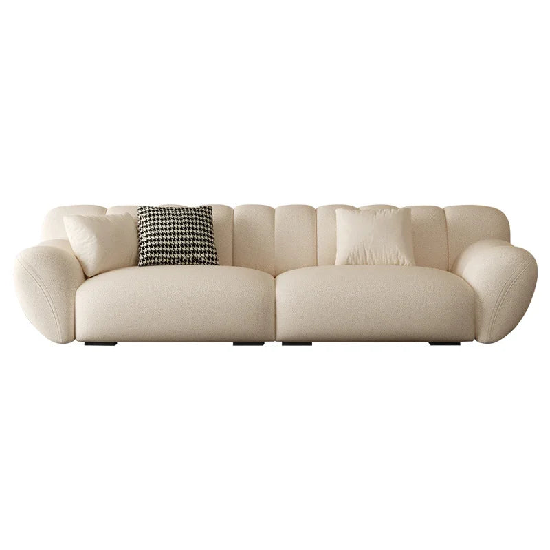 Nordic Designer, comfortable, relaxing, modern white lazy sofa