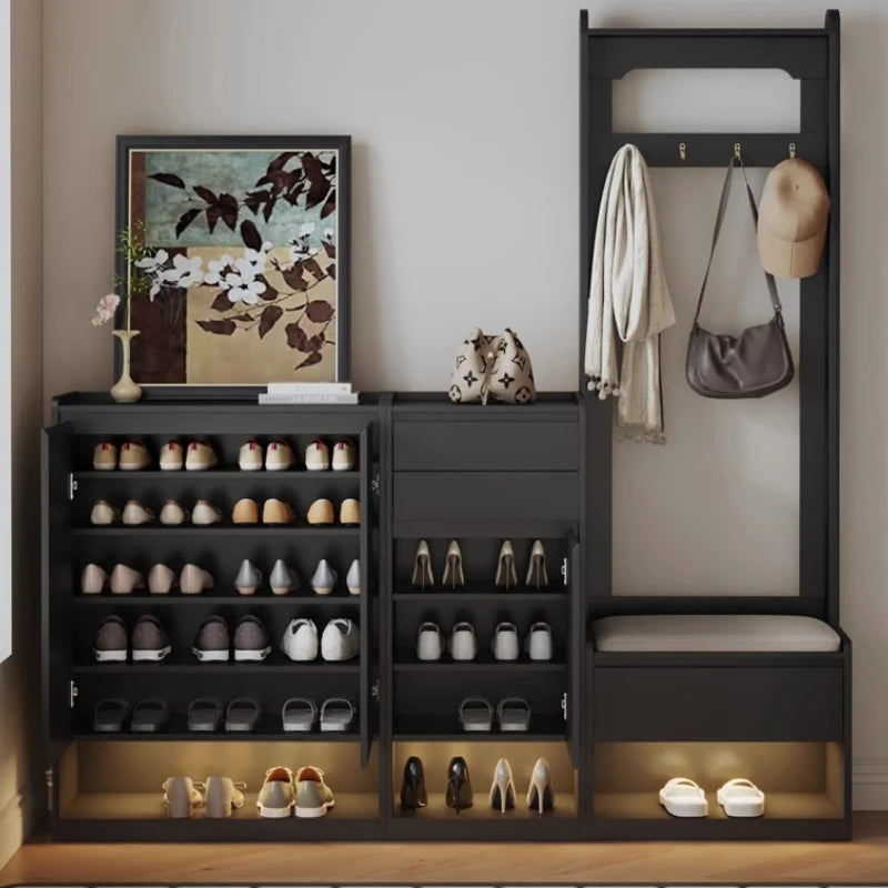 Simplicity Luxury Entryway Modern Designer Organizer Shoe Rack Space Saving Cabinet