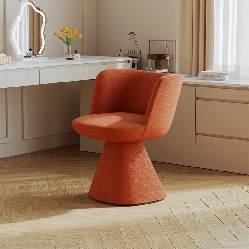 Italian rotatable designer  cream  makeup  chair