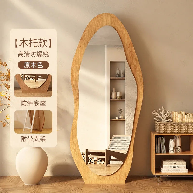 Decorative Floor Mirror Full Body Standing Korean Interior, Neon decor