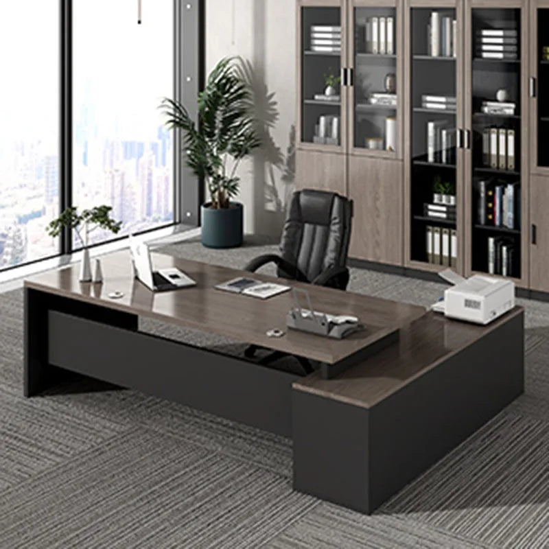 Luxury European Organizers L-shaped Standing Computer Writing Desk