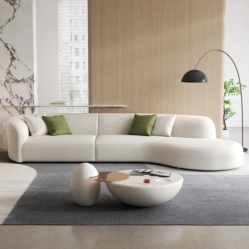 Divano Moderno Wood Frame Design Filler  Beige Sofas, Reclining Corner Lounges Salon Sofas