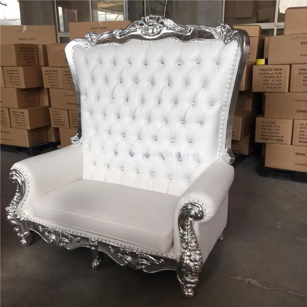 Modern casual luxury king high back wedding chair