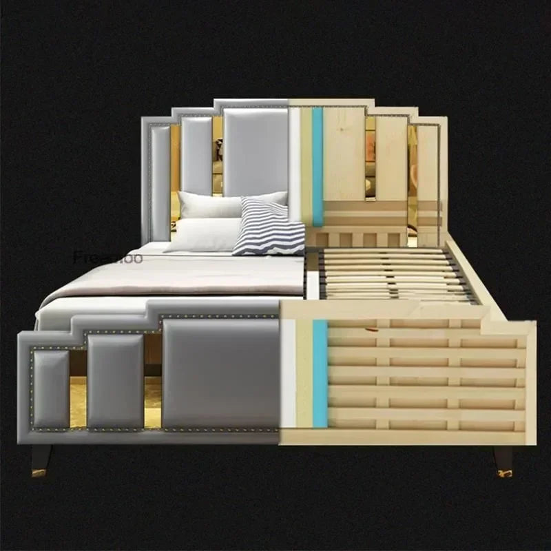 Modern Customizable Bed Designer Sets, King & Queen Size