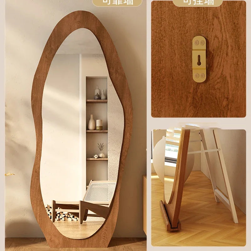 Decorative Floor Mirror Full Body Standing Korean Interior, Neon decor